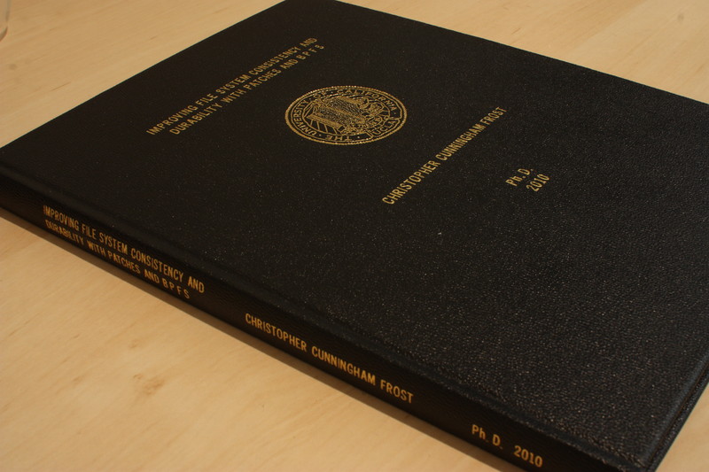 Bound dissertation arrival