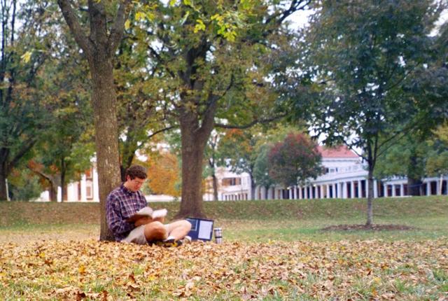 Reading on the Lawn