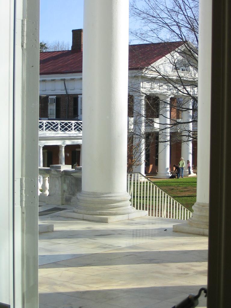 Out the Rotunda's Front Door