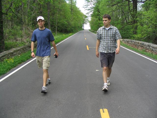 Jim and Jake Walking
