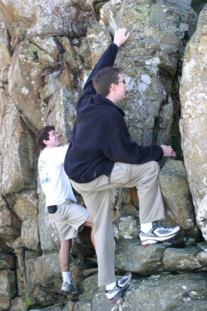 Climbing Humpback Rock