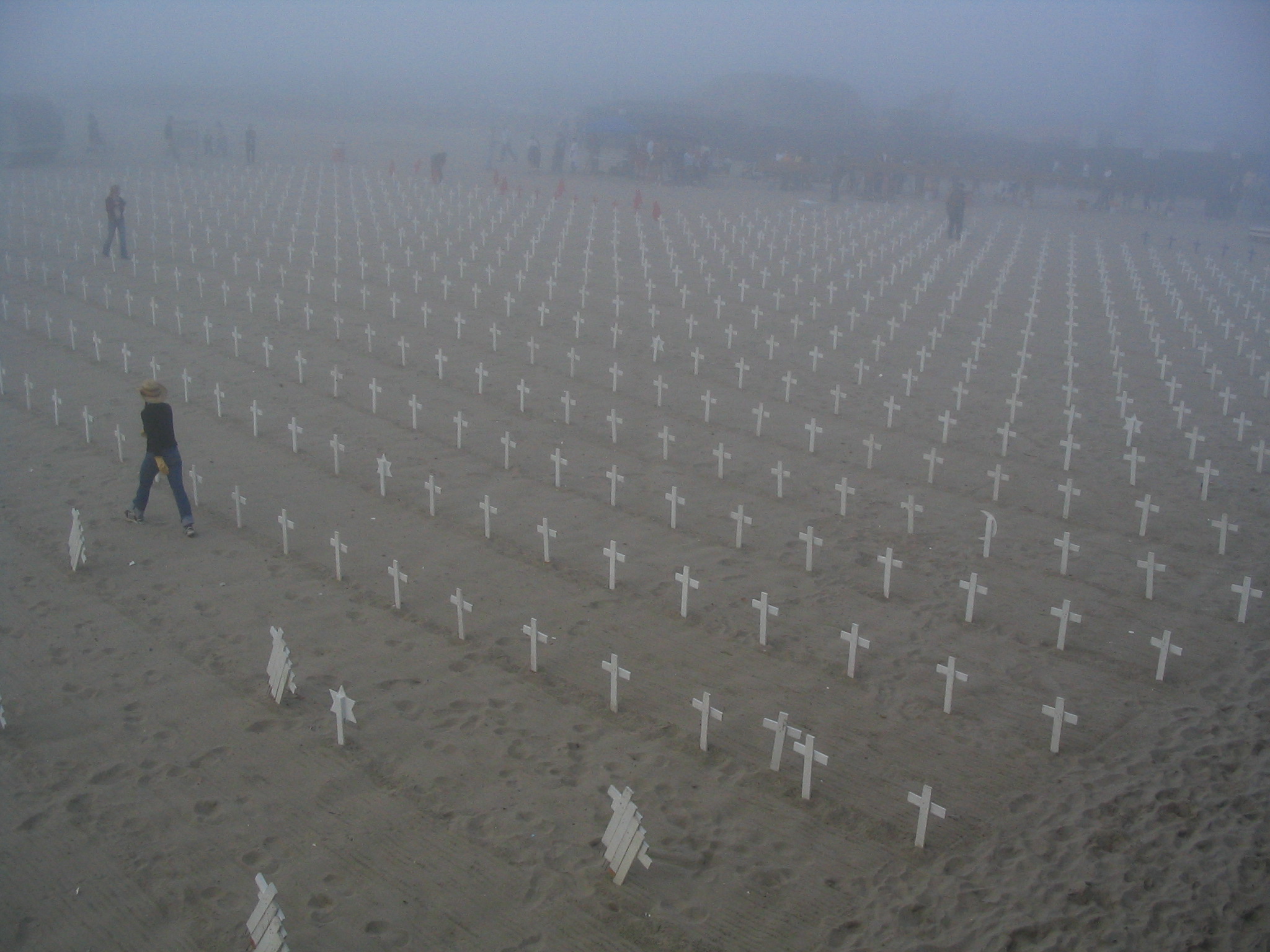 Santa Monica Beach, War Crosses
