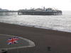 Brighton Pier, Ocean, and Flag