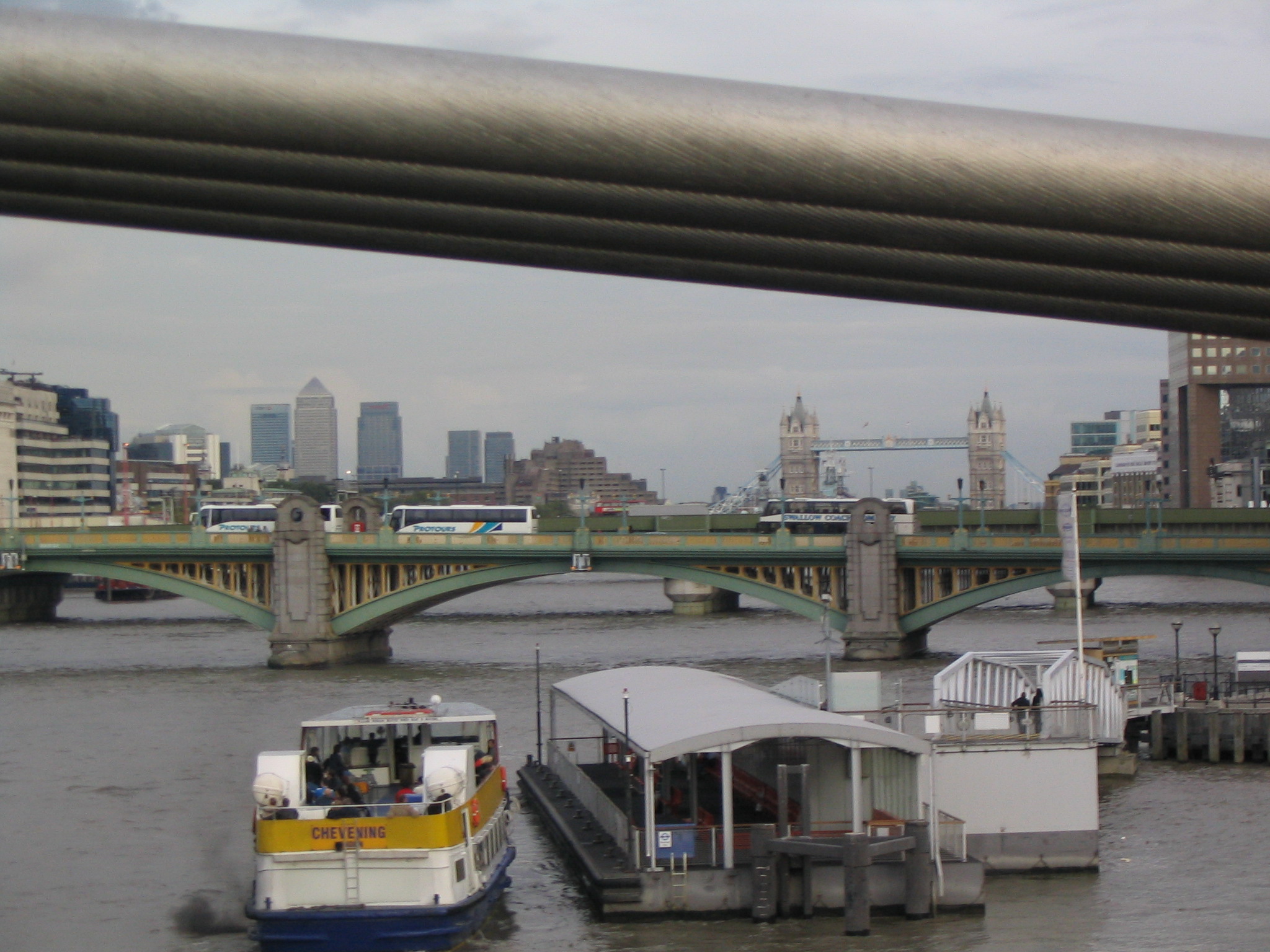 Pedestrian, London, and Tower Bridges