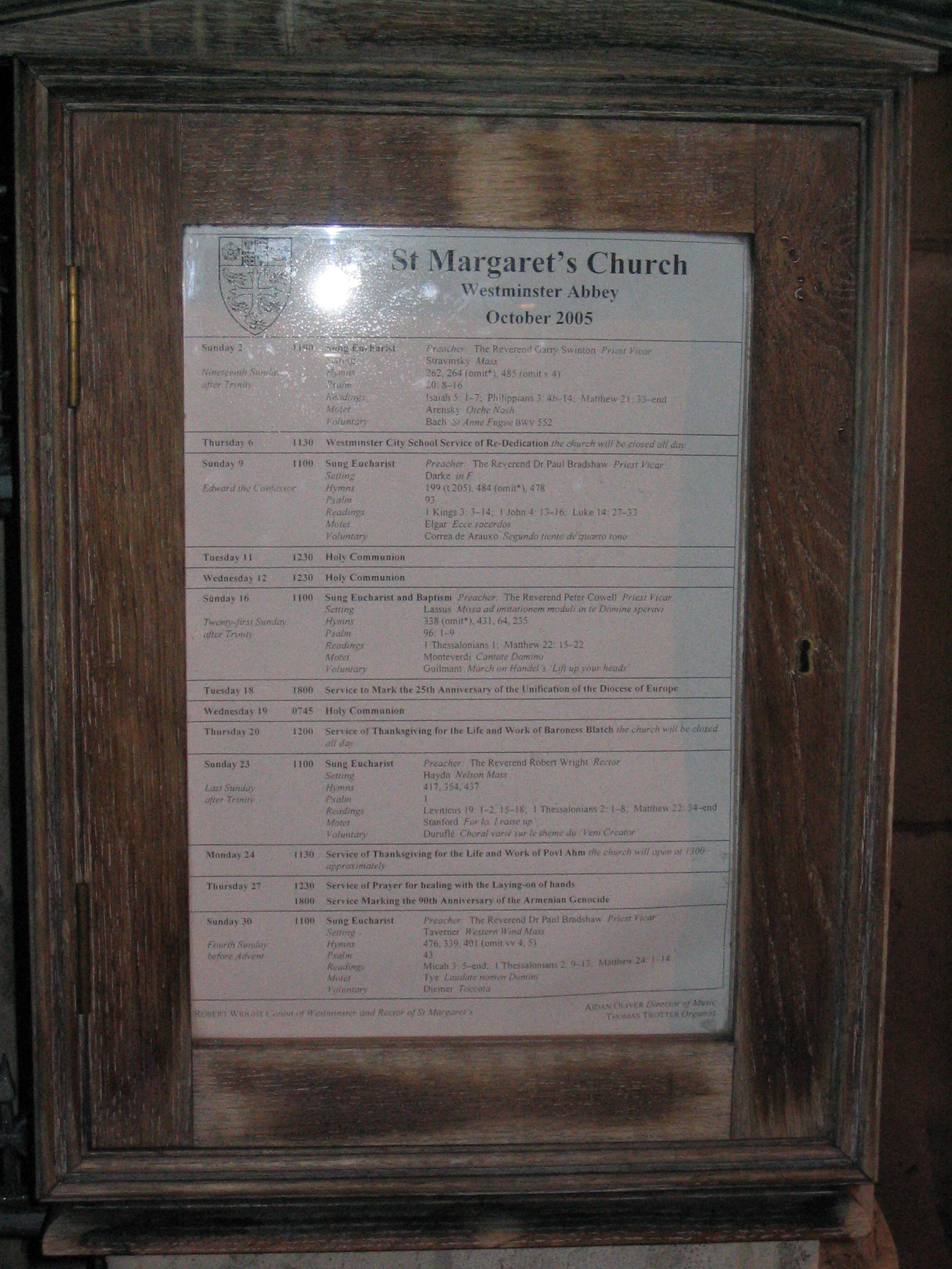 St. Margaret's Church's Sign