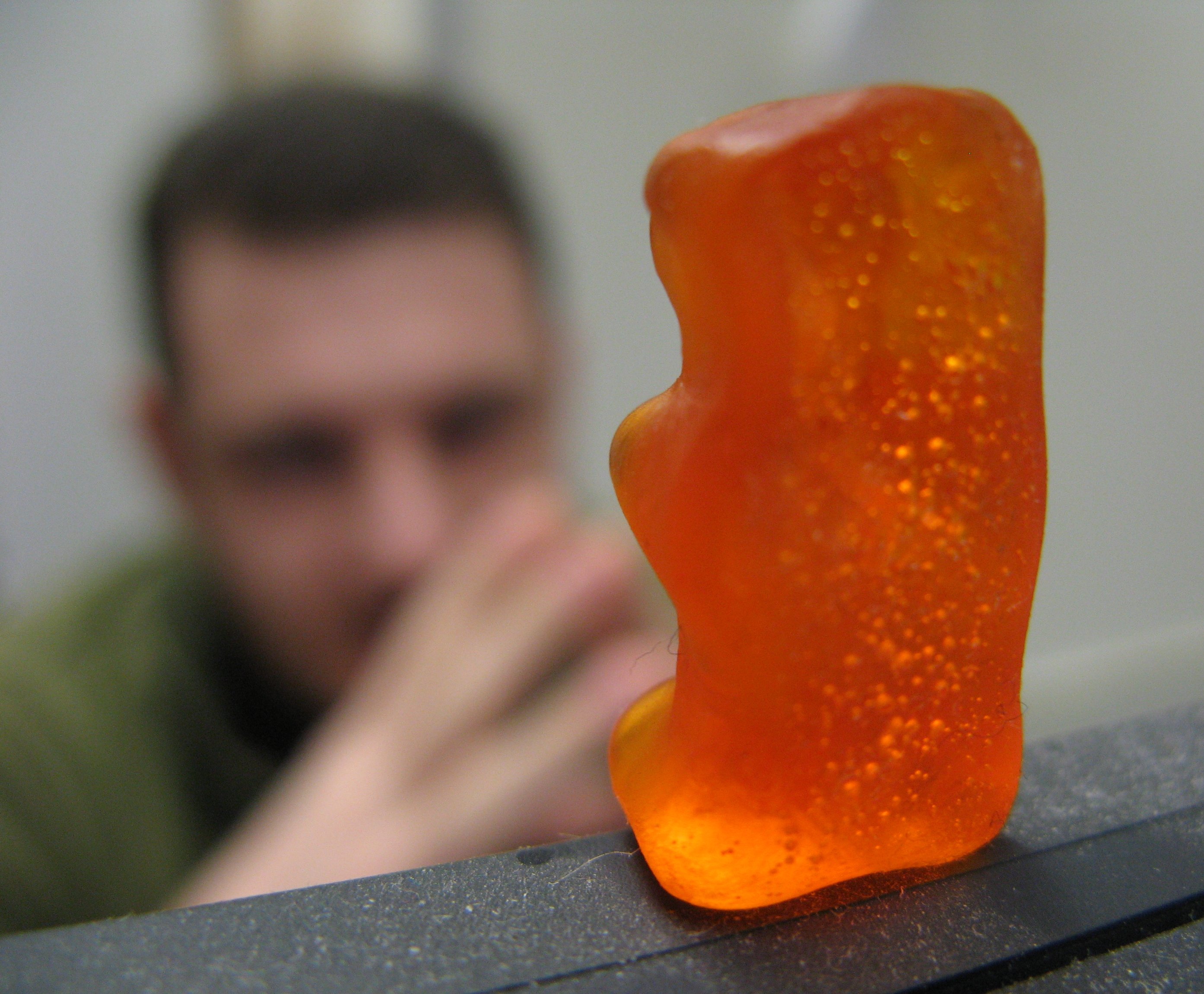 Gummy Bear on Petros' Monitor