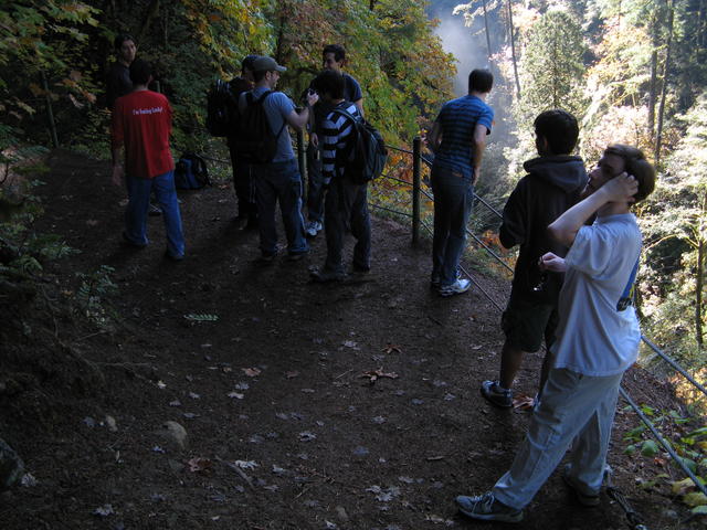 Group Looking at Metlako Falls