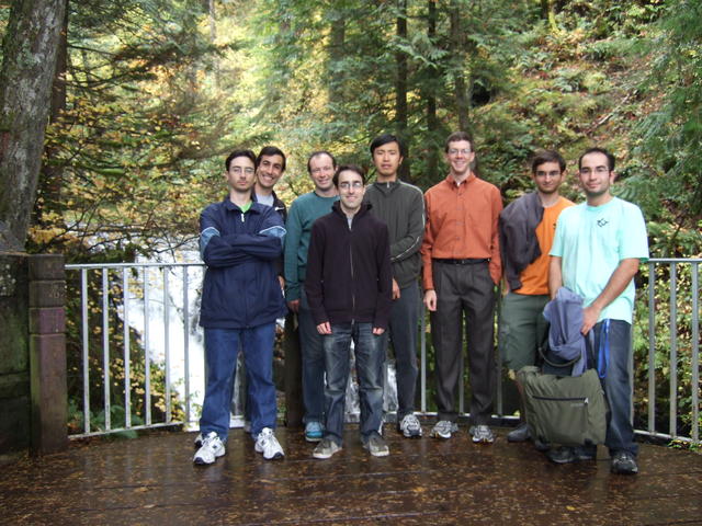 Group Atop Multnomah Falls