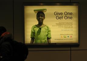 OLPC XO-1 Ad In An Airport