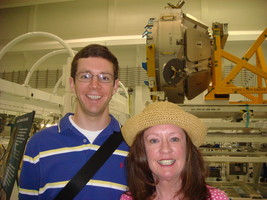 Mom and Me with the ISS Cupola