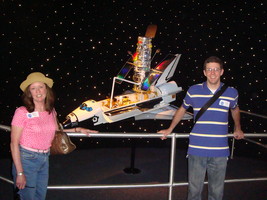 Mom and Me with the Shuttle and Hubble