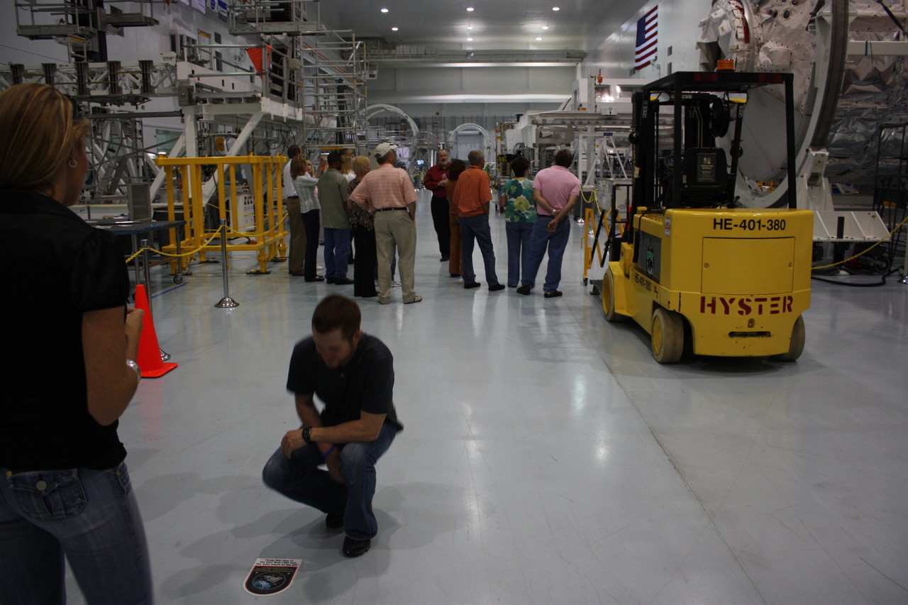 A lot of the high bay, length of the ISS, and our group