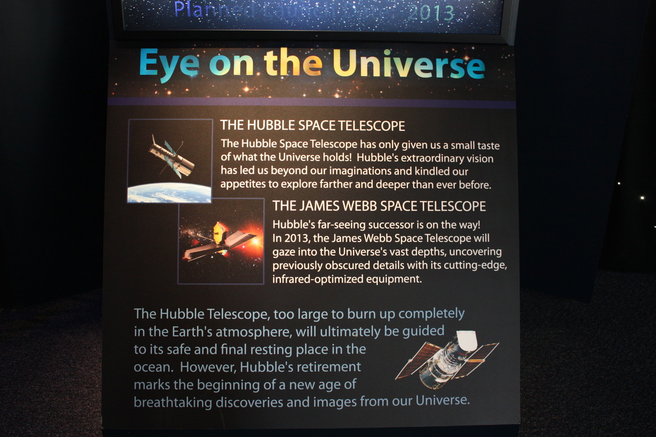 Hubble and James Webb Placard