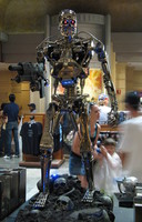 Terminator at the Terminator 2 exhibition exit
