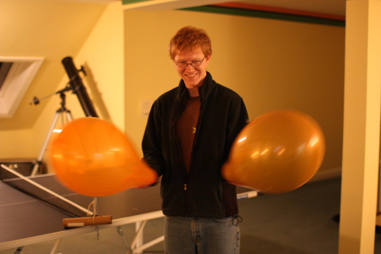 Matt Banging Balloons - Will They Pop?