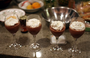 Chocolate Malts with Whipped Cream