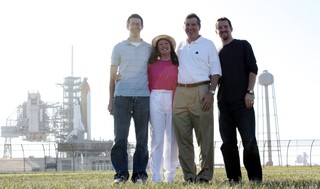 Us with Shuttle Atlantis and LC-39[AB]