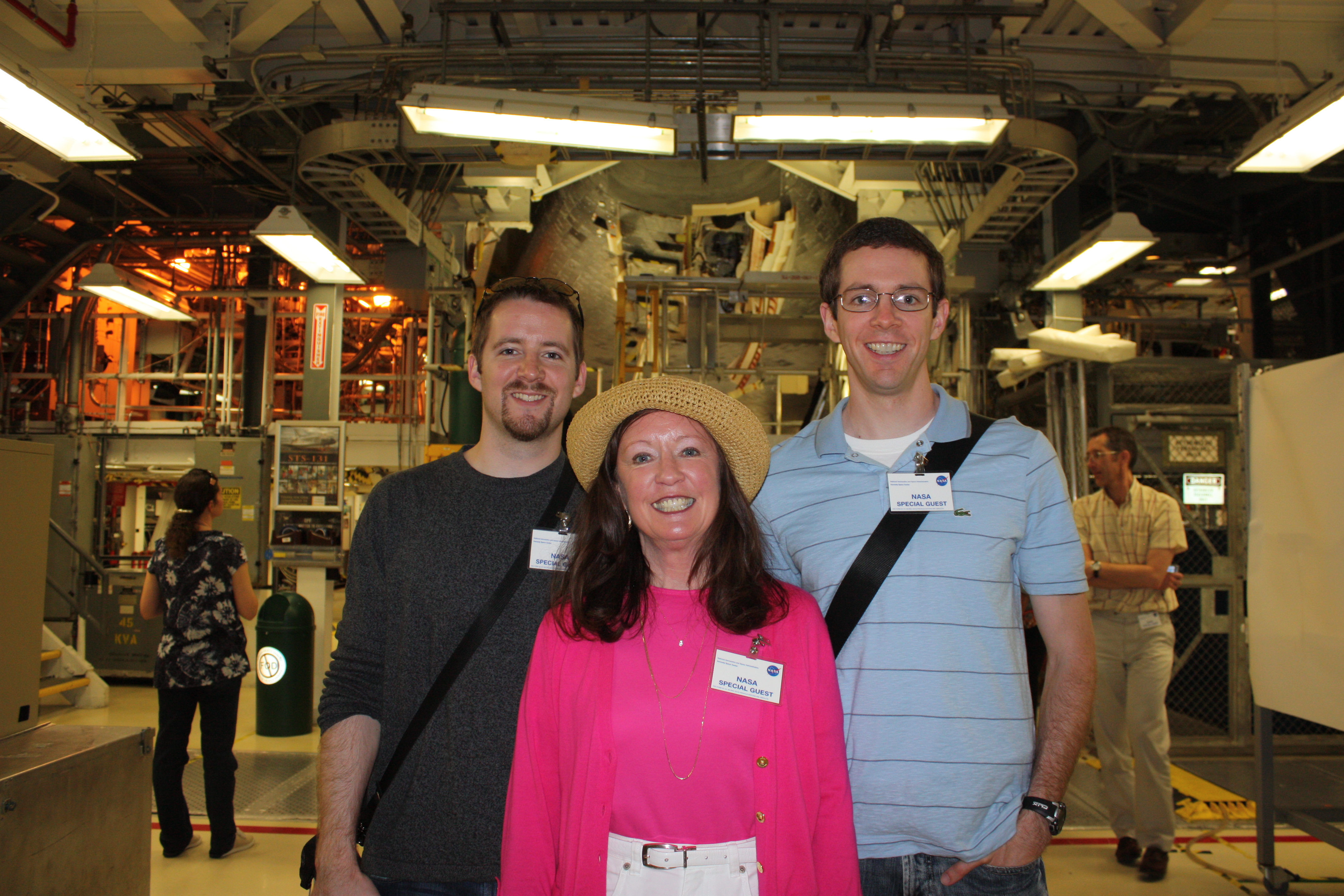 Hampton, Mom, and me with an orbiter