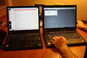 Thinkpads together
