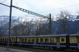 Train and the Alps