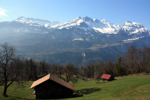 Countryside and the Alps