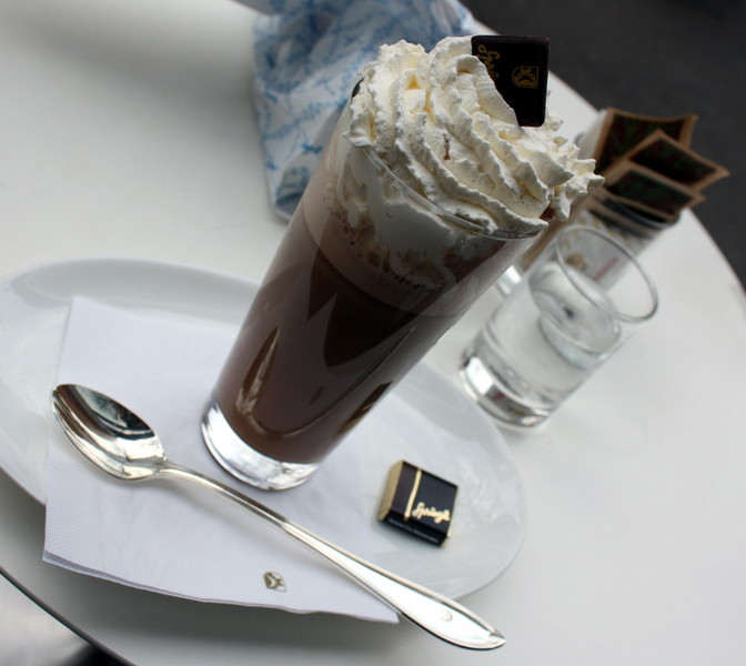 Chocolate Drink at Sprüngli Cafe