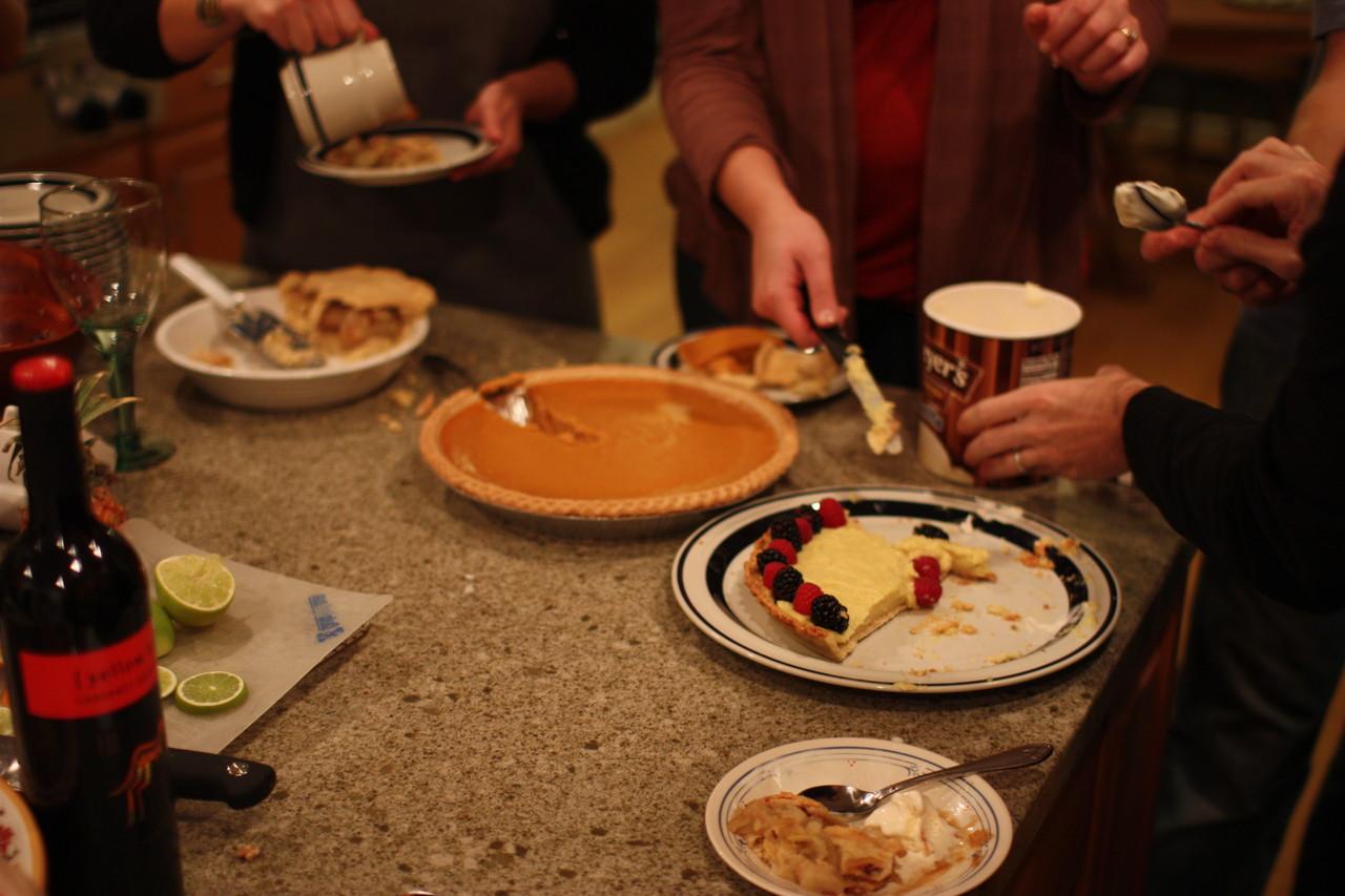 Apple Pie, Pumpkin Pie, Tart, and Ice Cream!