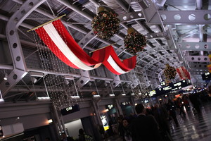 Chicago Airport at Christmas
