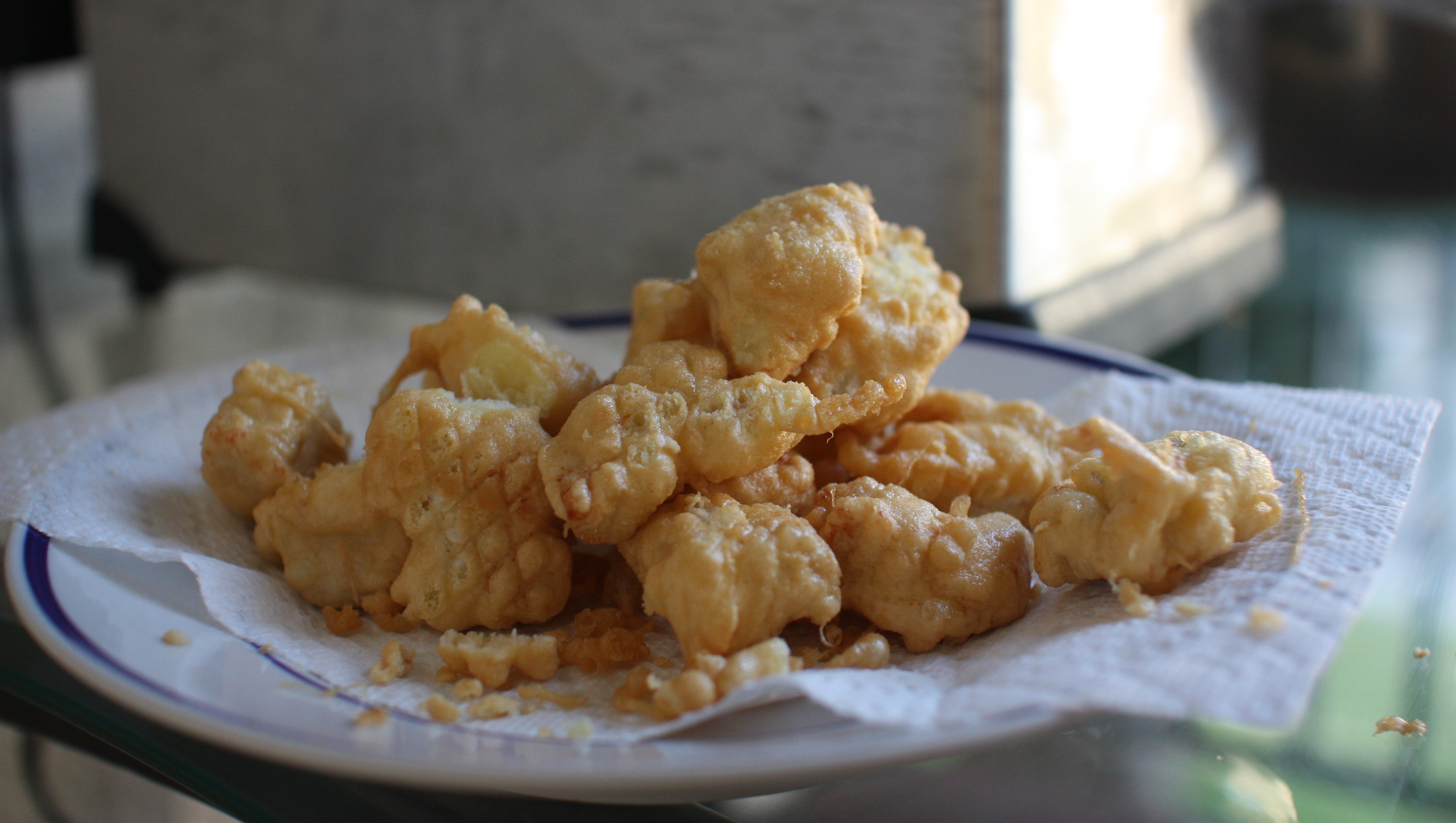 General Tso chicken, deep fried