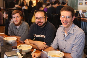Mike, Mark, and me at Shin-Sen-Gumi