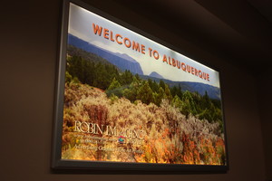 "Welcome to Albuquerque" when we had intended to land at San Jose
