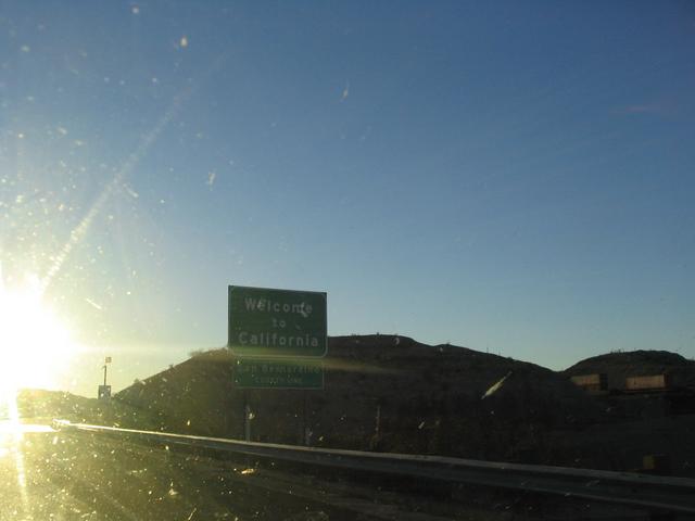 Entering California