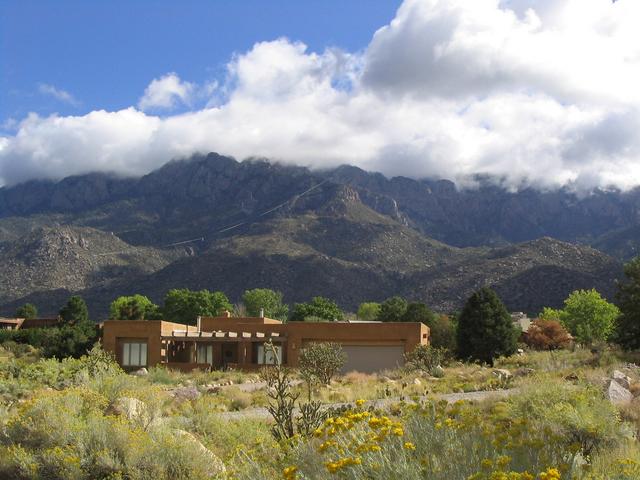 Looking at a Home and the Mountain