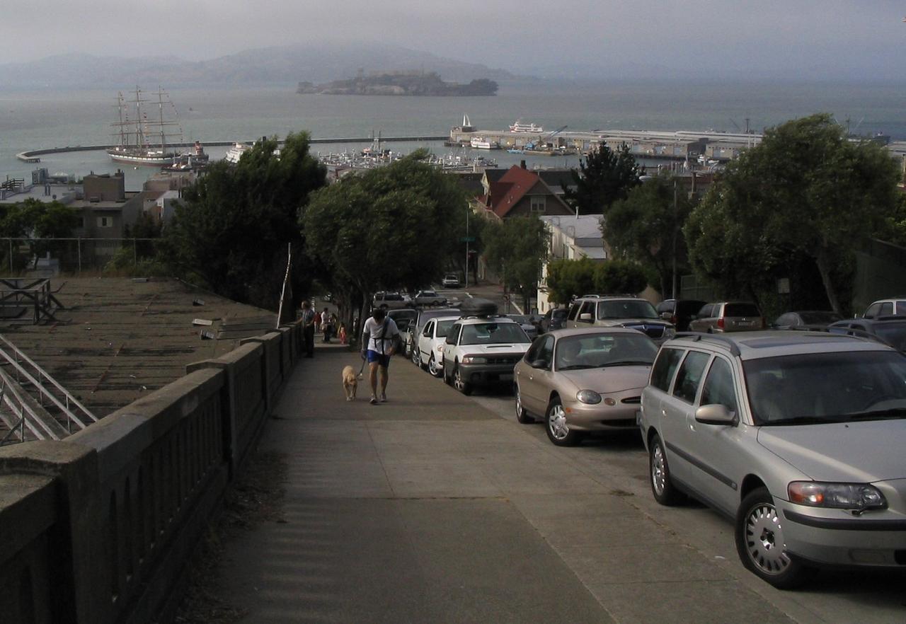 Down a Steep Street and the Bay