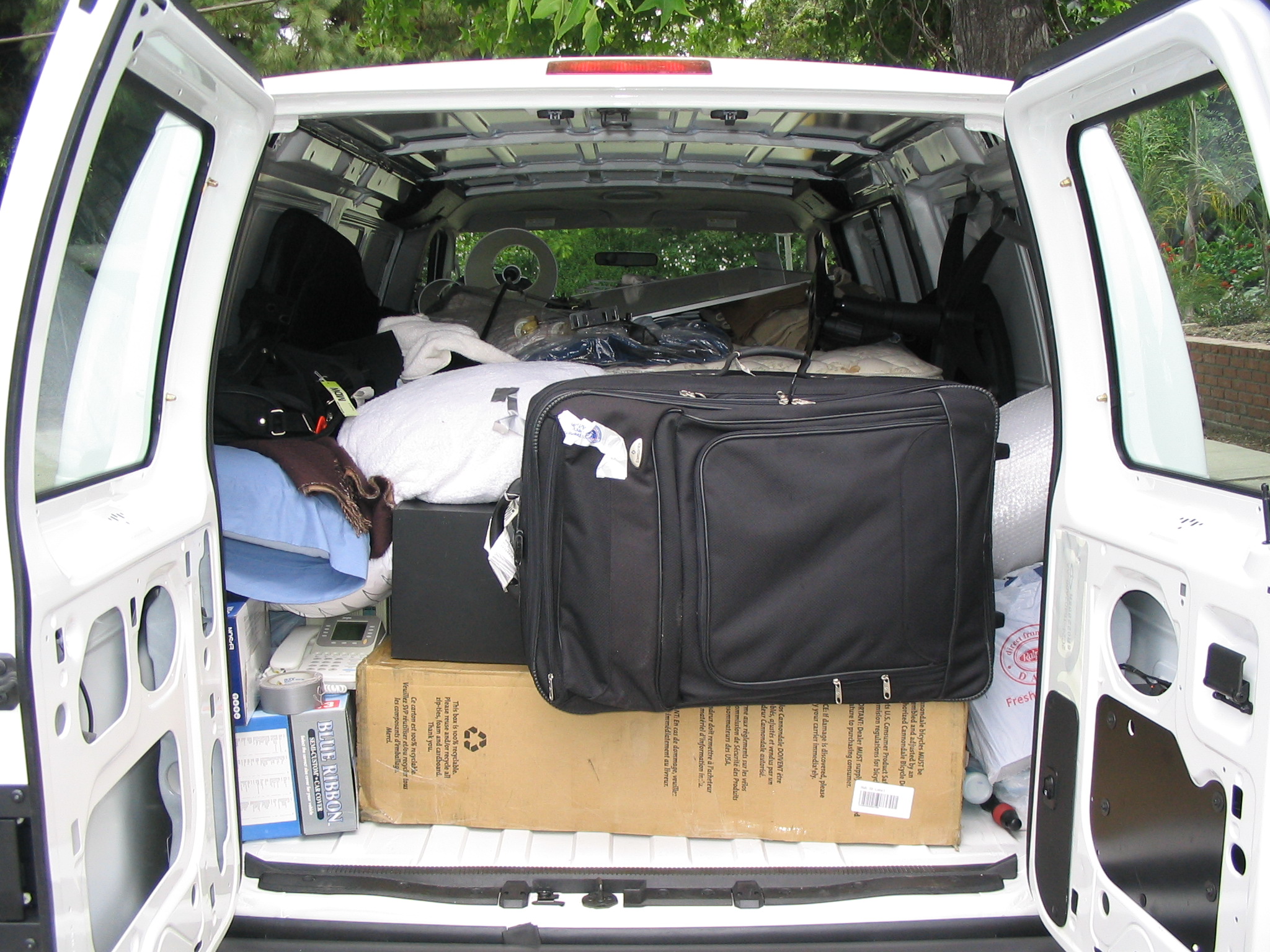 Van, Packed