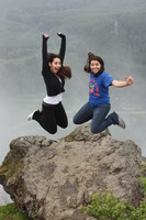 Silvana and Aisha Jumping