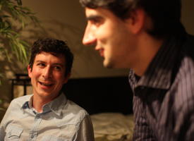Dan and Pierre Laughing
