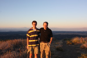 Dad and Me at Skyline During Sunset