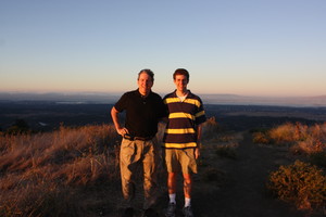 Dad and Me at Skyline During Sunset