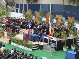 Stage with professors